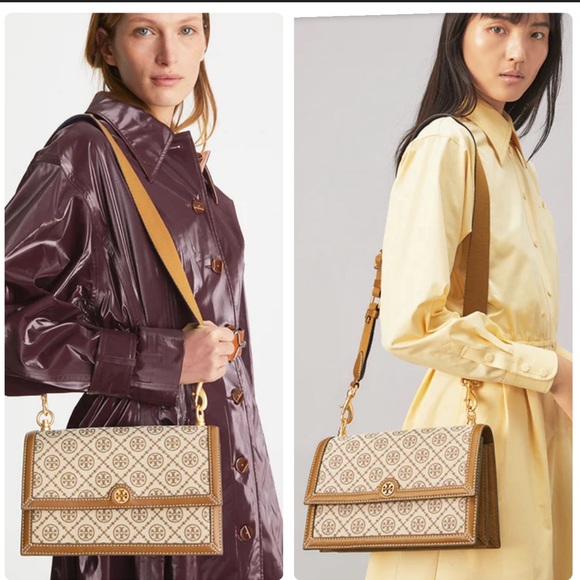 TORY BURCH T Monogram Jacquard Medium Shoulder bag - Picture 2 of 16